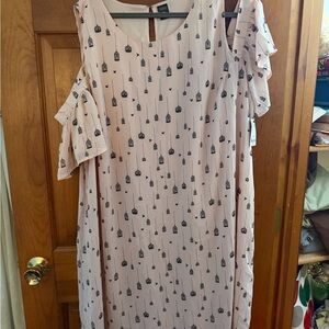 Cathy Daniels Light Pink birdcage Cold Shoulder Dress